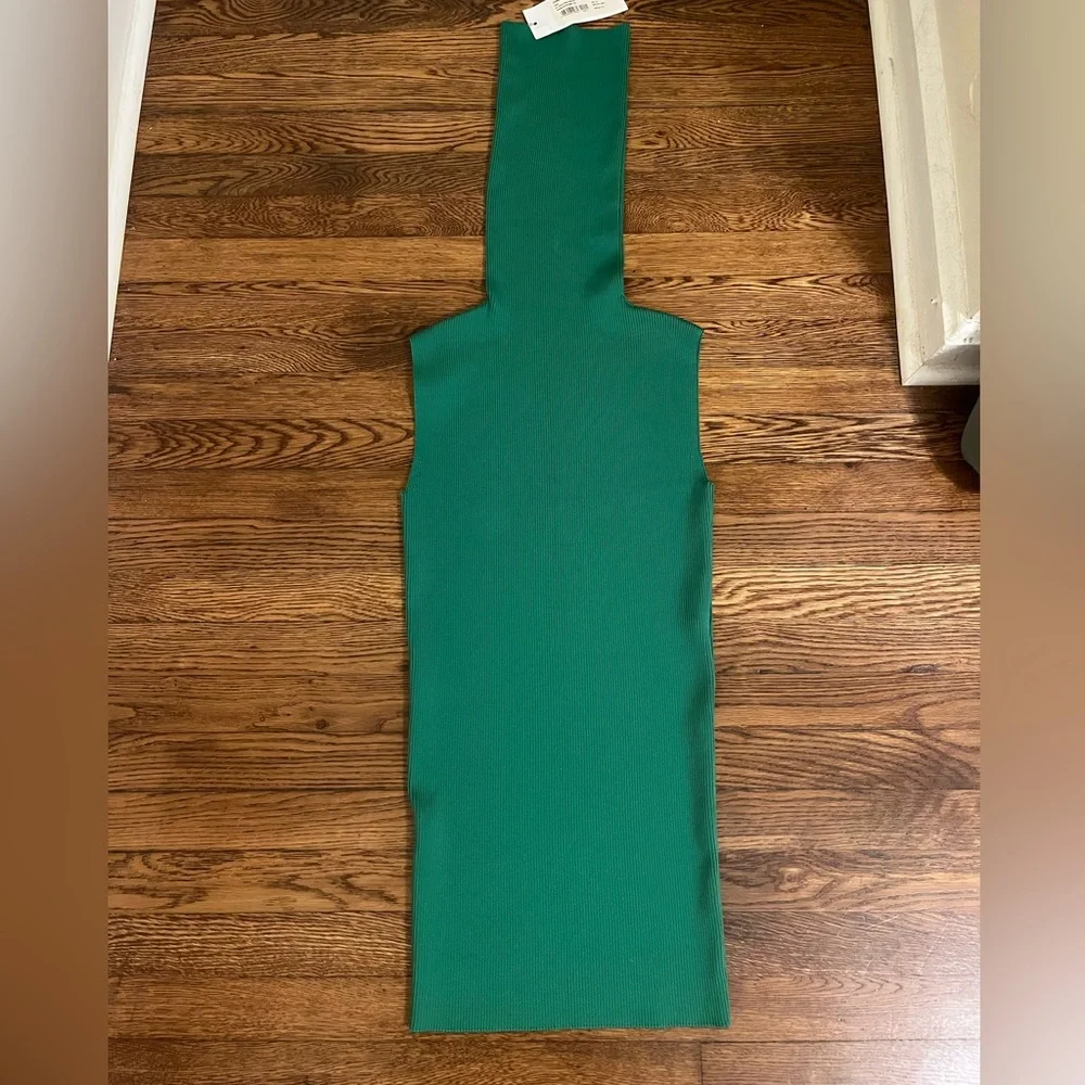 Marni Green Sleeveless Turtleneck Mini Dress - Picture 4 of 6